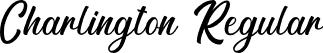 Charlington Regular font - Charlington demo.ttf