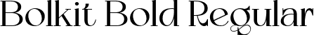 Bolkit Bold Regular font - Bolkit Bold.ttf