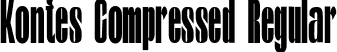 Kontes Compressed Regular font - kontes-compressed.otf