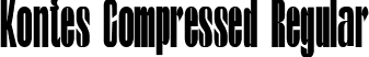 Kontes Compressed Regular font - kontes-compressed.ttf