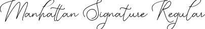 Manhattan Signature Regular font - Manhattan Signature - Demo.ttf