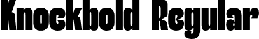 Knockbold Regular font - Knockbold-Demo.otf