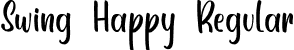 Swing Happy Regular font - Swing Happy demo.otf