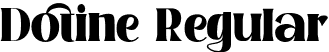 Dotine Regular font - dotine.otf