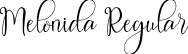 Melonida Regular font - Melonida.otf