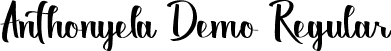 Anthonyela Demo Regular font - AnthonyelaDemoRegular.ttf