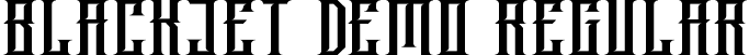 Blackjet Demo Regular font - BlackjetDemoRegular.ttf