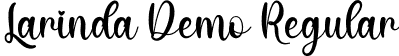 Larinda Demo Regular font - LarindaDemo.otf