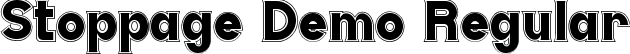 Stoppage Demo Regular font - StoppageDemoRegular.ttf