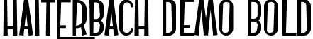 Haiterbach Demo Bold font - HaiterbachDemoBold.ttf