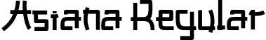 Asiana Regular font - Asiana.otf