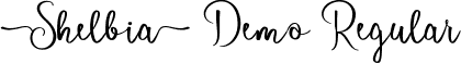 Shelbia Demo Regular font - ShelbiaDemoRegular.ttf