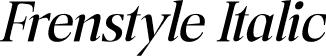 Frenstyle Italic font - Frenstyle-Italic.otf