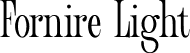 Fornire Light font - Fornire-Light.otf