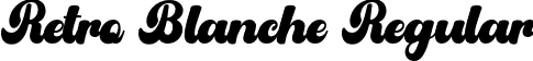 Retro Blanche Regular font - Retro Blanche.otf