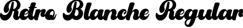 Retro Blanche Regular font - Retro Blanche.ttf