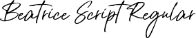 Beatrice Script Regular font - Beatrice Script.ttf