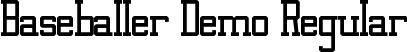 Baseballer Demo Regular font - BaseballerDemoRegular.ttf