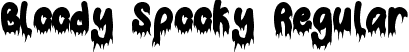 Bloody Spooky Regular font - Bloody Spooky.otf