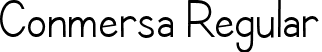 Conmersa Regular font - Conmersa.ttf