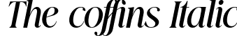 The coffins Italic font - The Coffins.ttf