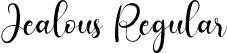 Jealous Regular font - Jealous.otf