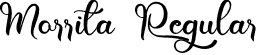 Morrita Regular font - Morrita.otf