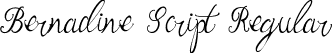 Bernadine Script Regular font - Bernadine Script.ttf