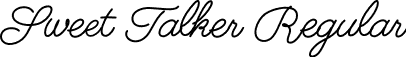 Sweet Talker Regular font - Sweet Talker.ttf