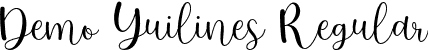 Demo Yuilines Regular font - Yuilines.otf