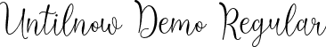 Untilnow Demo Regular font - Untilnow Demo.otf