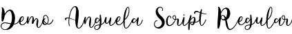 Demo Anguela Script Regular font - Anguela.otf