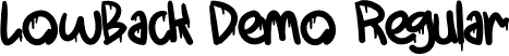 LowBack Demo Regular font - LowBackDemo.otf