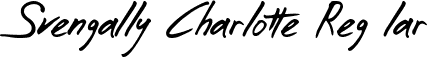 Svengally Charlotte Regular font - SvengallyCharlotte.ttf