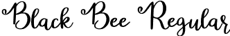 Black Bee Regular font - BlackBee.otf