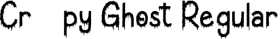 Creepy Ghost Regular font - Creepy Ghost.ttf