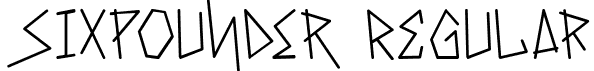 Sixpounder Regular font - Regular.ttf