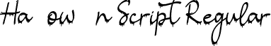 Halloween Script Regular font - Halloween Script.ttf