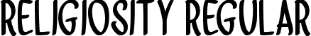 Religiosity Regular font - Religiosity.ttf