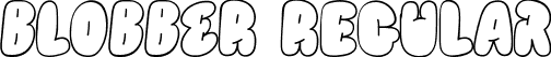 BLOBBER Regular font - BLOBBER.ttf