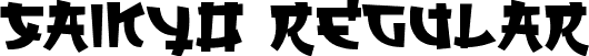 SAIKYO Regular font - SAIKYO.ttf