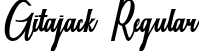 Gitajack Regular font - Gitajack-MVK7n.ttf