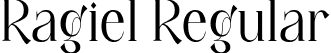 Ragiel Regular font - Ragiel.otf