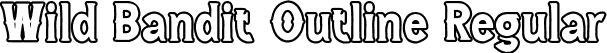 Wild Bandit Outline Regular font - Wild Bandit Outline.otf