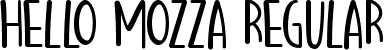 Hello Mozza Regular font - Hello Mozza.ttf