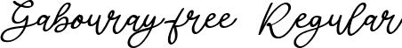 Gabouray-free Regular font - Gabouray-free.ttf