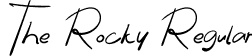 The Rocky Regular font - The Rocky.otf