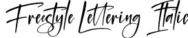 Freestyle Lettering Italic font - Freestyle Lettering Italic.otf