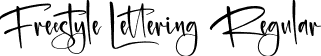 Freestyle Lettering Regular font - Freestyle Lettering.otf