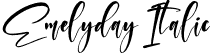 Emelyday Italic font - Emelyday Italic.ttf